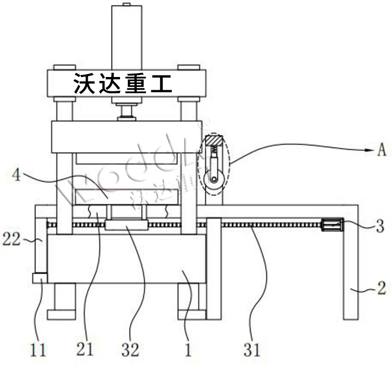 帶移動(dòng)工作臺的汽車(chē)內飾成型液壓機